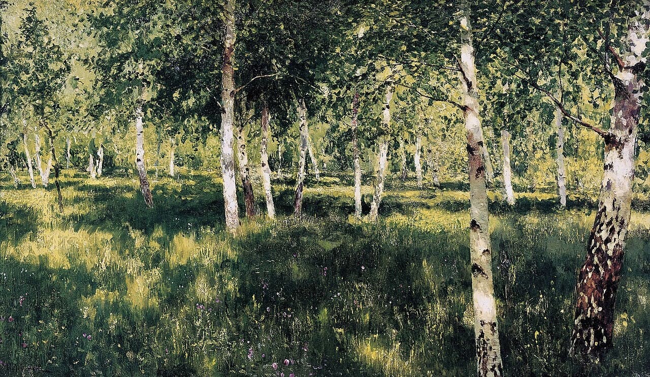 Исаак Левитан. «Берёзовая роща»